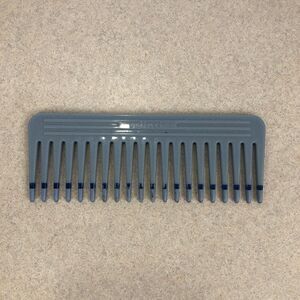 Vintage 1990 Scunci Blue Twice Dipped‎ Wide Tooth Pencil Comb 6" RARE